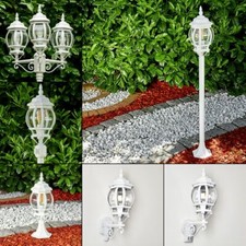 weiße Außen Steh Leuchten