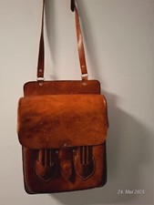 Dickleder Herren-Tasche Vintage / Schultasche  40cmx28cmx10cm