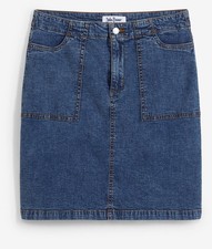 Kurzer Jeansrock Gr 42 Blau