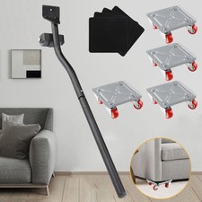 Möbel Transportrollen Set mit Brechstange Möbeltransportrollen Umzugshelfer DHL