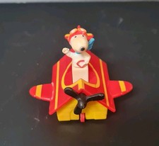 Alte Snoopy Figur - Flugzeug - Roter Baron - 1966 - Vintage Spielzeug - Retro
