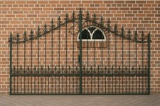 Hoftor, Einfahrtstor, Doppelflügeltor, Metalltor,Tor, Eisentor, Verzinkt, 360cm