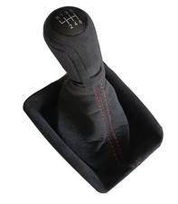 FÜR AUDI A4 B8 8K ORIGINAL ALCANTARA SCHALTSACK LEDER SCHALTKNAUF 6 GANG  