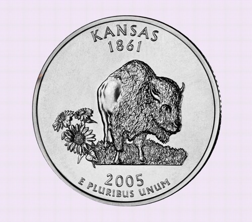 Quarter dollar kansas 2005 - 2005, d