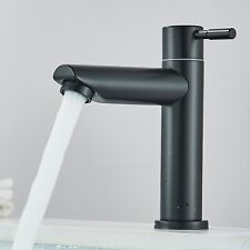Schwarz Waschtischarmatur Kaltwasser Wasserhahn Waschbecken Einhand Badarmatur