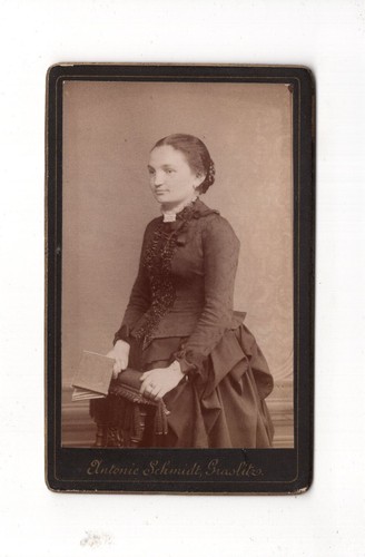 Cdv foto feine dame - dame, graslitz