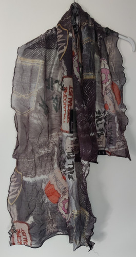 Chiffon schal in - chiffon,