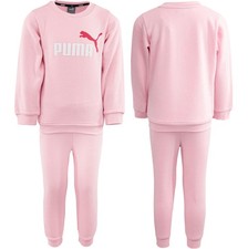 Puma Kinder Baby Jogginganzug Warm Mädchen Sweatshirt+Hose Winter rosa pink NEU