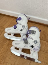 Verstellbare Kinder-Schlittschuhe Oxelo 28-30 Lila Weiß Gebraucht Top