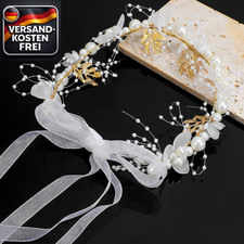 Strass Haarreif Damen Perlen