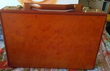 Presto Holzkoffer Koffer Aktenkoffer mit Wurzelholz  Echtholzfurnier