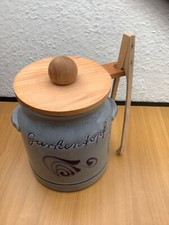 Gurkentopf mit Holzdeckel  und Zange- 2 Liter-Top!!