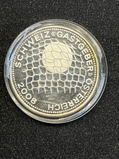 Medaille  Fussball EM 2008  "Gastgeber Österreich/Schweiz"  versilbert