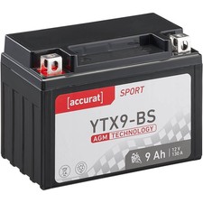 Motorradbatterie YTX9-BS AGM