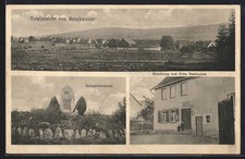 AK Bruchweiler, Handlung von Fritz Hartmann, Kriegerdenkmal, Totalansicht 