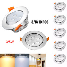 3/5/10x LED Einbauleuchte 3W