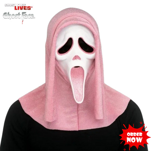 Ghost face pink - face,