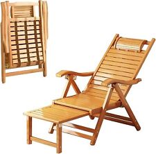 Liegestuhl Sonnenliege Bambus