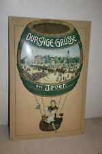 JEVER Bier Durstige Grüsse aus Jever Emailleschild Ballon 40 x 60 cm