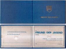 original DDR FDJ Ausweis  ,   Freund der Jugend  , blanko Karton