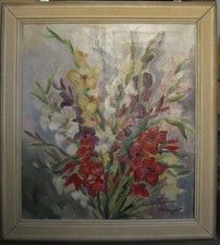 ::ÖLGEMÄLDE GLADIOLEN