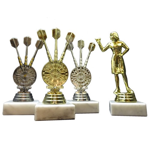 Dart pokale gold silber - 4, (gold,