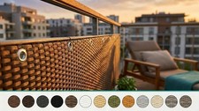 PE-Rattan Balkonverkleidung