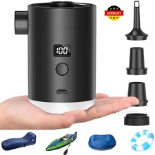 Elektrische USB Akku 4000 mAh Luftpumpe Pool Schlauchboote Luftmatratze Gebläse