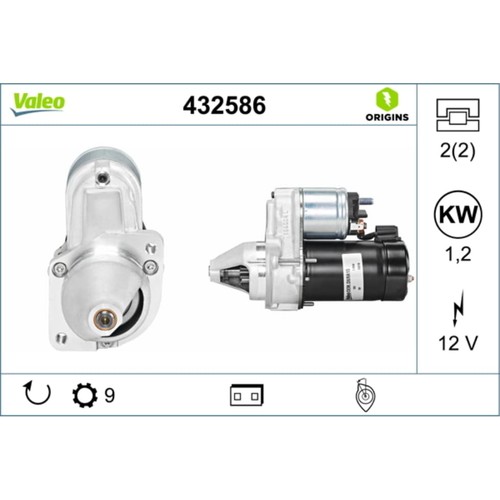 Starter valeo 432586 für - valeo, bmw
