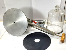 Leybold Handluftpumpe 375 51 Rezipient Gummischeibe Klingel Wasserstrahlpumpe