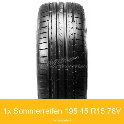 195 r15 78v sommerreifen - 1x, 195/45