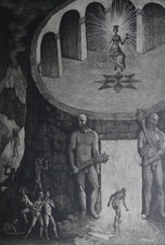 Signierte Radierung von Peter