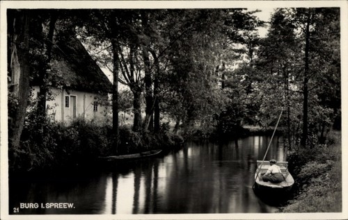 Burg spreewald schwarze - ak,