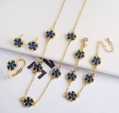 Damen schmuckset18k vergoldet - damen,