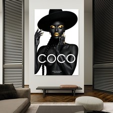 ✅ WANDBILD LUXUS COCO FRAU