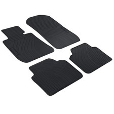 Auto Gummi Fußmatten Schwarz