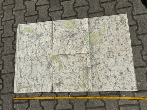 Alte landkarte ddr leisnig - landkarte,,