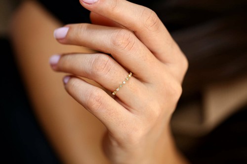 Diamant memory goldring - diamant, 18