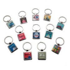 Schlüssel Anhänger Vespa Retro klein 30x30mm in grün blau rot weiß schwarz gelb