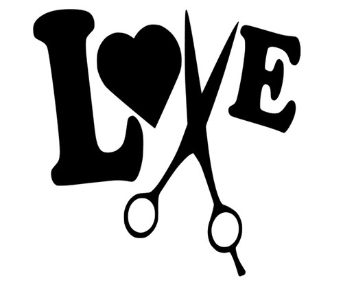 Love schere frisör - schere,