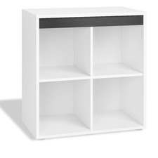 Regal 4 Fächer Weiß