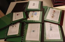 Schweiz PTT Blätter in 7 Alben randvoll aus Abobezug von 1972-2000, riesiger Abo