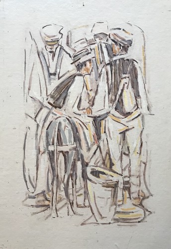ölbild karl freede männer - karl,