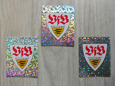 3 Vereins - Aufkleber, Glitzer-Wappen vom VfB Stuttgart