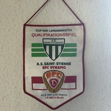 Fußballwimpel BFC Dynamo Berlin Cup Landesmeister 1981, gebraucht s. Fotos 