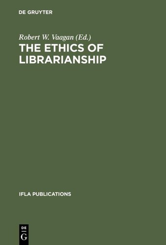 The ethics librarianship - the,