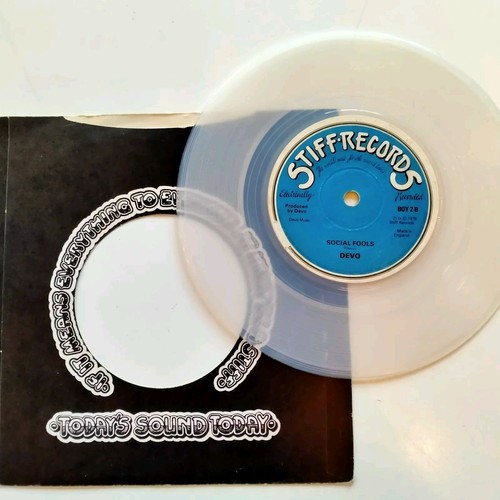 Devo stiff clear vinyl - stiff,