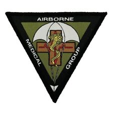 Café Viereck ® Bundeswehr Airborne Medical Group Patch - Gewebt mit Klett - 9 cm