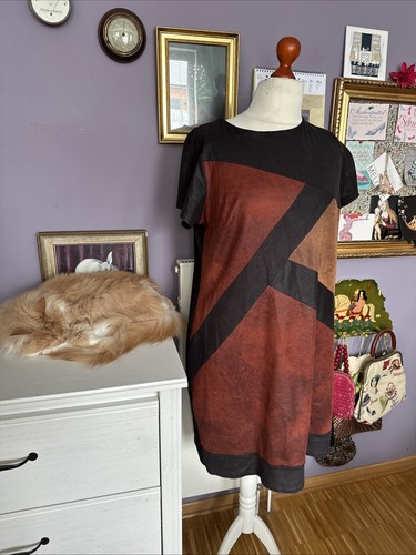 Kleid lederimitat paprika - kleid,
