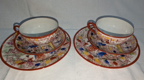 Japanisches teeservice rot - japanisches,